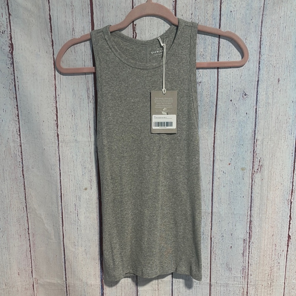 NWT Everlane The Luxe Rib Racerback Tank - Picture 5 of 8